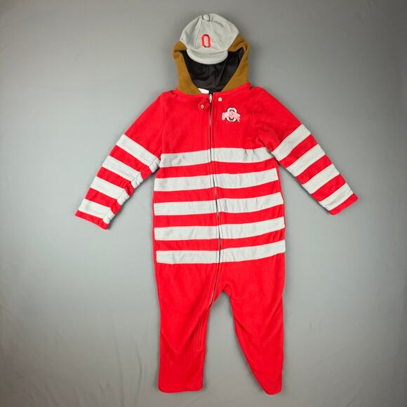 Ohio State Buckeyes Brutus Toddler Onesie Costume 5T MascotWear Fleece - Picture 1 of 5